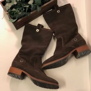 COLE HAAN - Brown Suede Pull on Boots